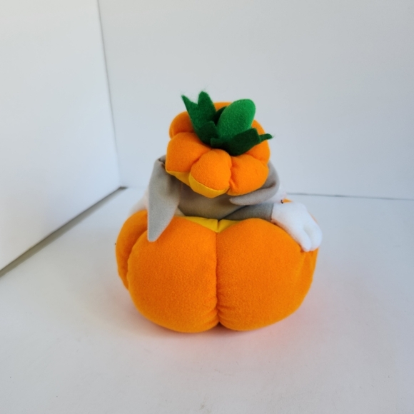 Bugs Bunny Pumpkin Plush 1997 Warner Bros Looney Tunes Halloween Fall 90s 1990s - Picture 4 of 10